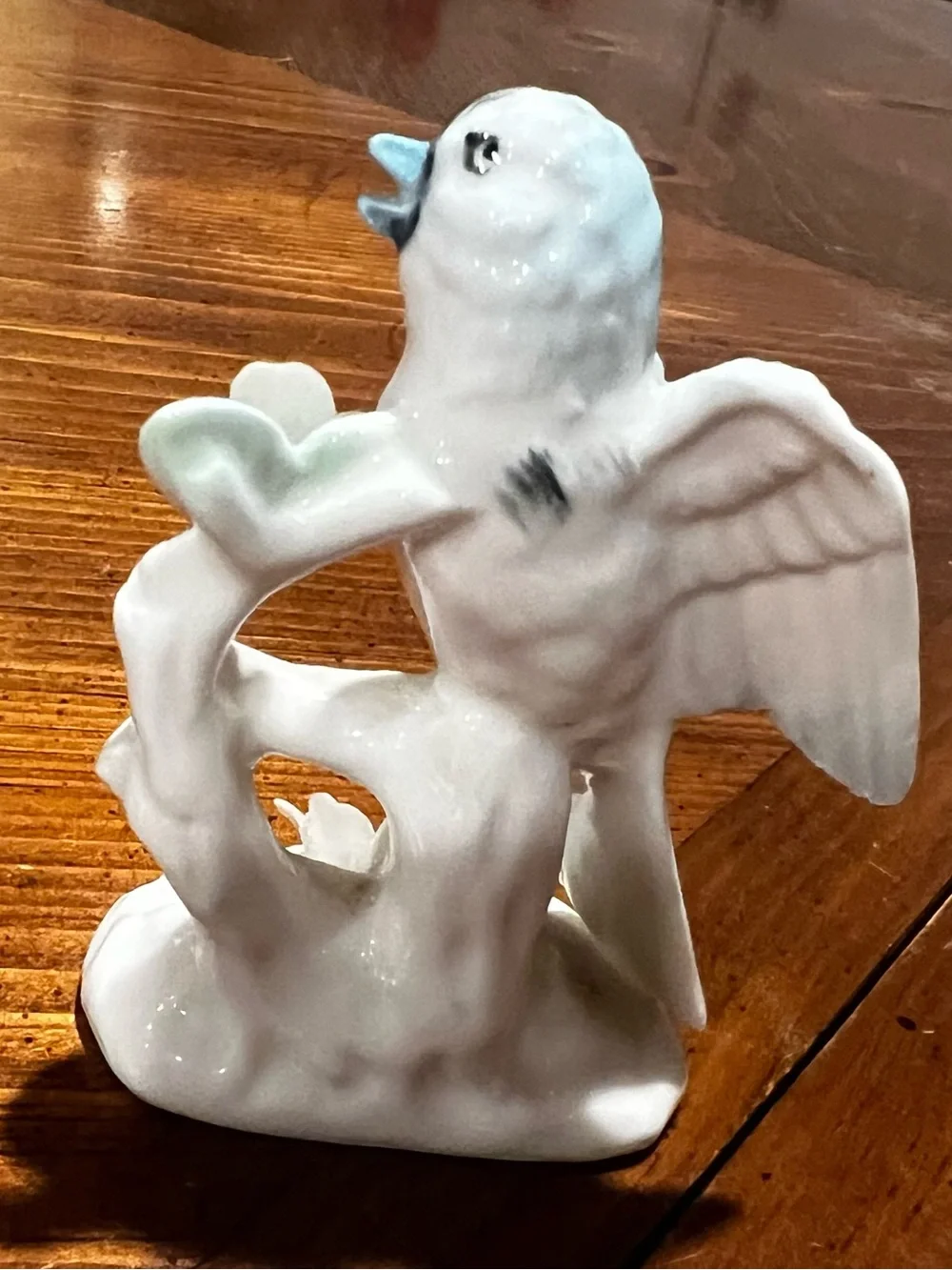 Vtg Ardalt Lenwile Bluebird Bird Figurine Verithin Porcelain Small Japan Flower